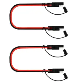 Sdtc Tech 778992883085 2-pack Sae Extension Cable 14awg 20a To Quick Disconnect Wire Harness