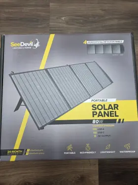 Sd-sp80-g1 Seedevil 80w Portable Foldable Monocrystalline Solar Panel Waterproof Mc4 Dc