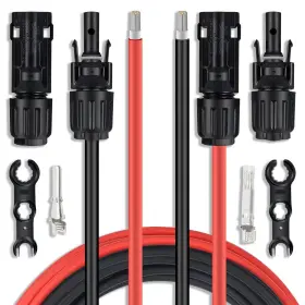 Sgangcar 739515383710 Solar Extension Cable 25 Feet 10awg Panel With Pair Of Connectors
