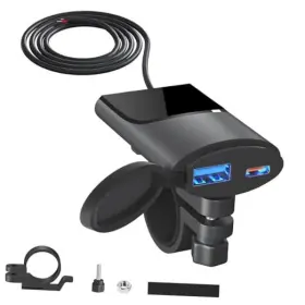 Qd15-15 Shenzhen Gsg Technology Co.ltd Motorcycle Usb Phone Charger Dual Pd And Quick Charge 3.0