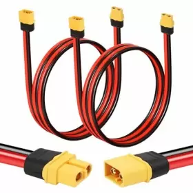 Xt60-adapter-cable Shenzhenshi Maoke Keji Youxiangongsi 2pcs Xt60 Extension Cable 10awg To With Male Female 2ft