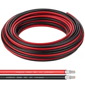 Shirbly 728040369344 8awg 10mm Tinned Copper Pv Extension Cable - Solar Panel Connection Wire F