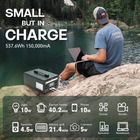Siliconehosehome 414307154108 600w Portable 560wh Power Station Explorer Lifepo4 Battery Solar Generator