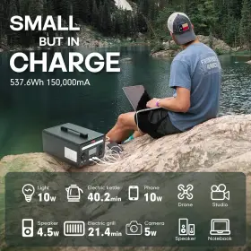 600w Siliconehosehome 414307154108 Portable 560wh Power Station Explorer Lifepo4 Battery Solar Generator