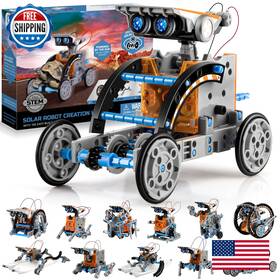 Sillbird B07t1nzd27 12-in-1 Solar Robot Kit Stem Gift For Boys 8-13 Educational Toy