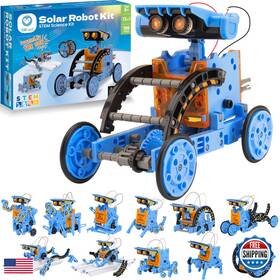 Sillbird B08hrydc78 Solar Building Robot Kit Stem Gift For Boys Aged 8-13 Diy Science