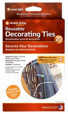 Simple Living Solutions 713320 24 Pack - 20ct Reusable Decor Tie