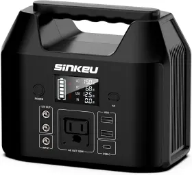 122.8 Sinkeu 662987374552 E150 Portable Power Station 150w Watt Hours Lifepo4 Battery Powe