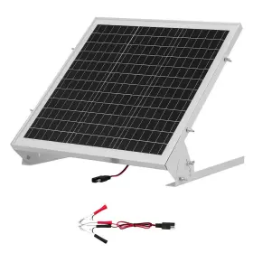 Skyshalo 445015533557 12v 20w Solar Battery Charger 1.28 Ft. Monocrystalline Silicon Panel Sing