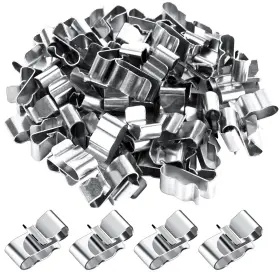 544014 Sliverdew 1-228 50 Pcs Trailer Wire Clips Metal Cable Stainless Steel Solar Panel