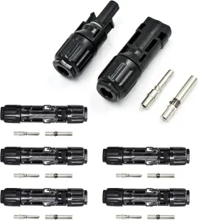 Ip68 Slocable 726084978386 Solar Panel Connector 6mm 10awg 1500v Waterproof 70a Pv Plug Tinned Copper