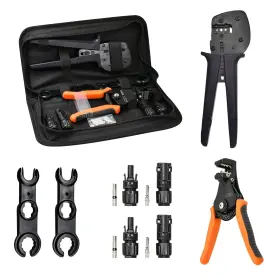 Slocable 774828887715 Solar Crimping Tools Kit Crimper For 14/12/10awg Panel Connector