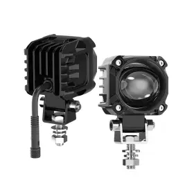 Slrongpowlr 761483190427 Motorcycle Auxiliary Lights Fog Led Kit Spotlights White/amber Explora