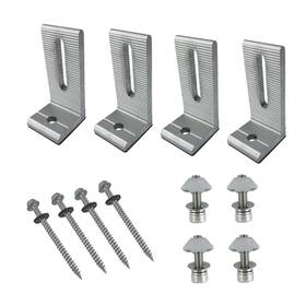 Smarkey 734010072985 Solar Panel Mounting L Bracket 4 Units For Rv Boat Off Grid Roof Support 10w