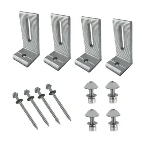 Smarkey 734010072985 Solar Panel Mounting L Bracket 4 Units For Rv Boat Off Grid Roof Support 10w
