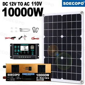 Sep-18k-e10000 Soecopo 6000w 100a 110v/220v 500wsolar Panel Kit Solar Power Generator Home Grid Syste32