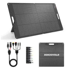 B0d8nq9qw6 Sokiovola 110w 18v Portable Foldable Solar Panel Kit Nextgen Cells