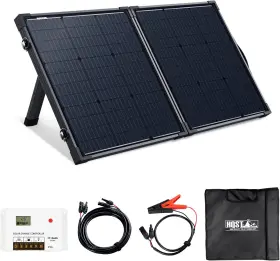 Hsp100sc-a30d-g1-us Solar 100 Watt 12 Volt 9bb Cell Portable Panel Suitcase With 30 Amp Pwm Charge Con