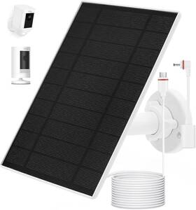 Solar Panel 313055919969 Charger For Ring Stick Up Cam Pro Spotlight