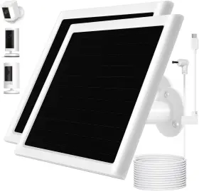 Solar Panel 445047041082 6w Charger For Ring Camera Compatible With Ri Ng Stick Up An