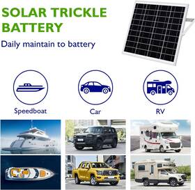 Solar Panel Kit 313114654657 20w 12v Battery Maintainer Charger Adjustable Mount Marine