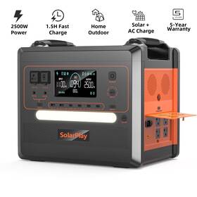 Solarplay Q2402m Q2024m 2500w Peack 4800w Portable Power Station 2304wh Lifepo4 Solar Generator