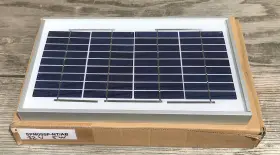 Spm005p-at Solartech Solar Panel 12 Volts 5 Watts Aluminum Frame Nos Nib Tested Ok