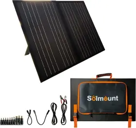 Bxsdjtynbdj1xb2ur Solmount 60w Foldable Solar Panel Kit Outdoor Waterproof Charger With 5v Usb And 18v Dc