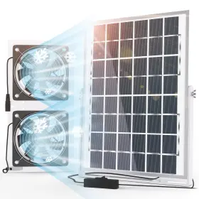 Solperk 338138781544 Solar Fan For Greenhouse 10w Powered Chicken Coop Waterproof