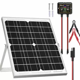 Solperk 884017701569 Solar Panel Kit 20w 12v Battery Trickle Charger Maintainer U