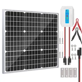 M50w8a Solperk Solar Panel 50w 12v Charger Upgrade Mppt Intelligent