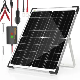 Sk-m25w Solperk 25w 12v Solar Battery Charger Waterpoof Panel Kit With Energy Sav