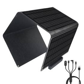 Soshine 754418965467 30w Solar Panel Charger Portable Foldable With 3usb Portsusb-a Qc3.0