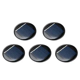 Sourcing Map 605322519454 Uxcell 5pcs 2v 40ma Poly Mini Round Solar Cell Panel Module Diy For Light Toy