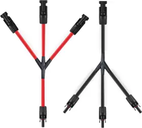 Soyan 313016834850 3 To 1 Solar Connectors Y Branch Parallel Adapter 10awg Cable For Panel