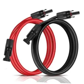 Soyan 726084291683 20 Feet 10awg Solar Extension Cable With Female And Male 20ft Red Black
