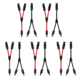 Syb-2x5 Soyan 5 Pairs Solar Connectors Y Branch Parallel Adapters 10awg Cable For Panel