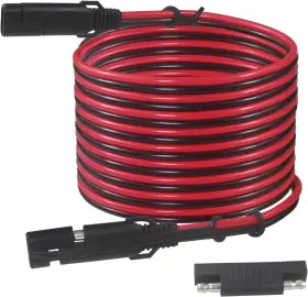 Sparking 761062540469 Sae To Extension Cable 16awg - 20ft Battery Charger Black