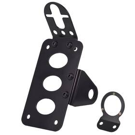 Sparkmods Zj-001 Motorcycle Axle Mount License Plate Bracket 3/4ftft Left Side Tail/brake