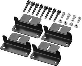 Spartan Power 744759336163 Black Solar Panel Z Bracket Mount - Lightweight Anodized Aluminum Mounting Brack