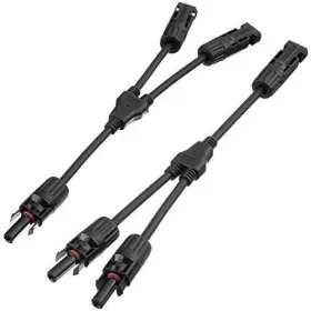 Spartan Power 810019983887 Y Branch 2 To 1 Connector Parallel Solar Panel Cable Connectors
