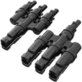 Spartan Power 810019983917 T Branch 3 To 1 Connector Parallel Solar Panel Cable Connectors Mfff Mmmf