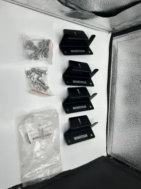 Spartan Power 810019984648 Pack Of 4 Black Solar Bracket Mount Assembly