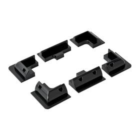 Spartan Power Sp-abs-mount-6pc-b Abs Drill Free Solar Panel Mount 6 Piece Black Great For Rvs Vans Traile