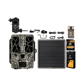 Fc-cr1 Spypoint K2399 Force Pro 30 Megapixel Trail Camera With Li Battery Solar Panel Bundle
