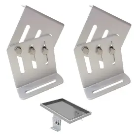 Srnetkj 753165160064 4 Pairs 0-180 Adjustable Solar Panel Tilt Mount Brackets Inch -7 Flexible Hei