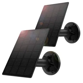 Startvision 719081517634 2 Pack Solar Panel For Wireless Outdoor Security Camera Compatible With Dc 5v