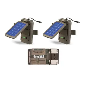 Stealth Cam 196271008934 Lithium Solar Power Panel 2-pack With Card Reader Bundle 3 Items