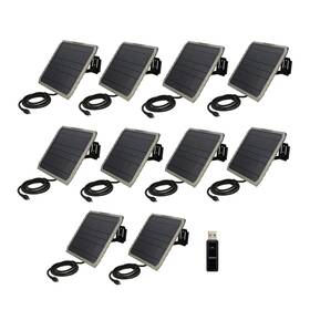 Stealth Cam Ko-cr1 K2741 Fieldmax Ex 10-inch Solar Panel 10-pack Bundle With Card Reader