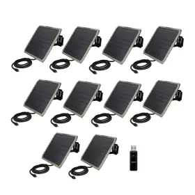 Ko-cr1 Stealth Cam K2741 Fieldmax Ex 10-inch Solar Panel 10-pack Bundle With Card Reader